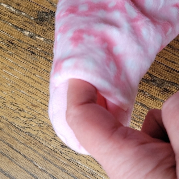 Carter's Girl Baby Pink Sz.6mo Zipped Warm Fuzzy Bunny Easter Outwear Jumpsuit - Picture 9 of 12